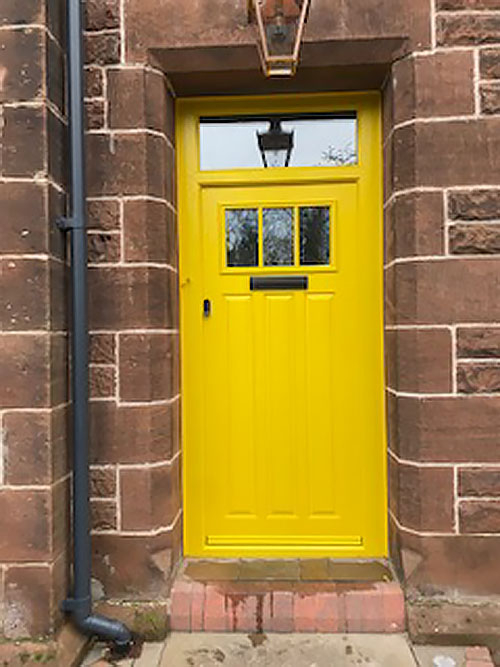Composite Yellow Front Door In Neston