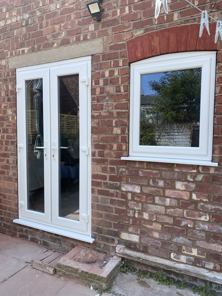 Kitchen French Door Installation & Brickwork, Wallasey