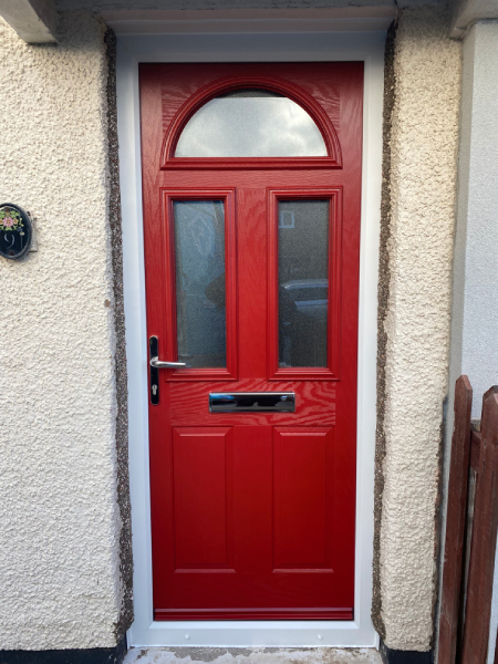 Stylish Red Composite Door Neston