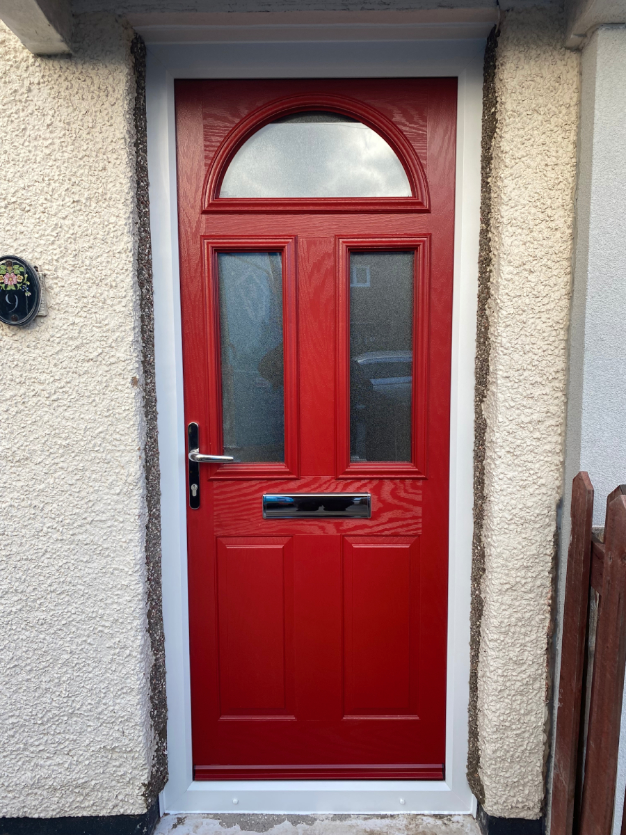 Stylish Red Composite Door Neston